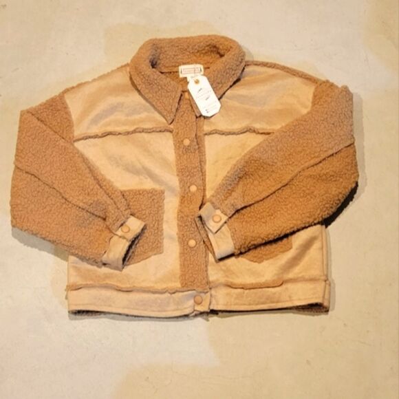 Cherrybark Pocketed Sherpa Jacket - Mocha - Picture 7 of 11